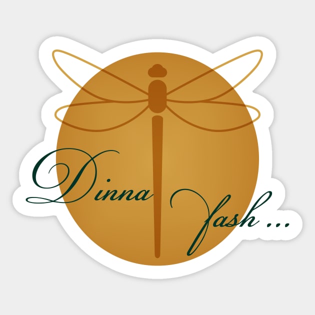 Dinna Fash Sticker by designedbygeeks